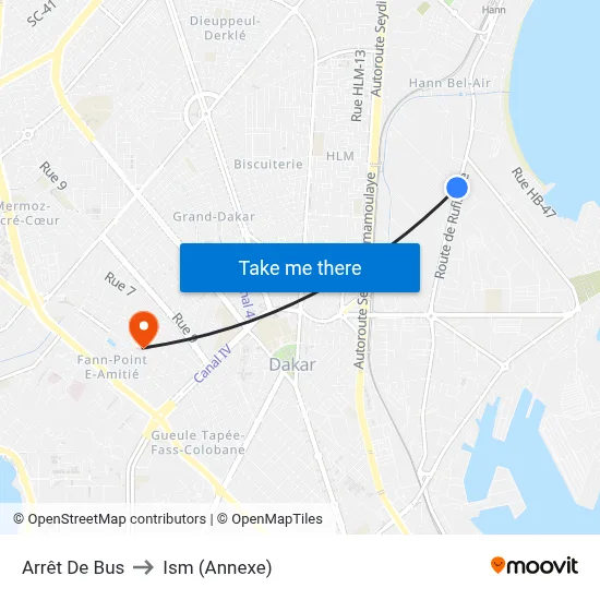Arrêt De Bus to Ism (Annexe) map