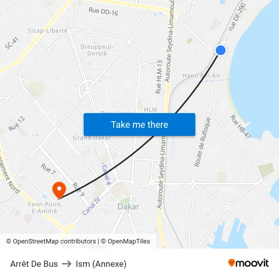 Arrêt De Bus to Ism (Annexe) map