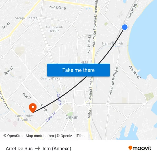 Arrêt De Bus to Ism (Annexe) map