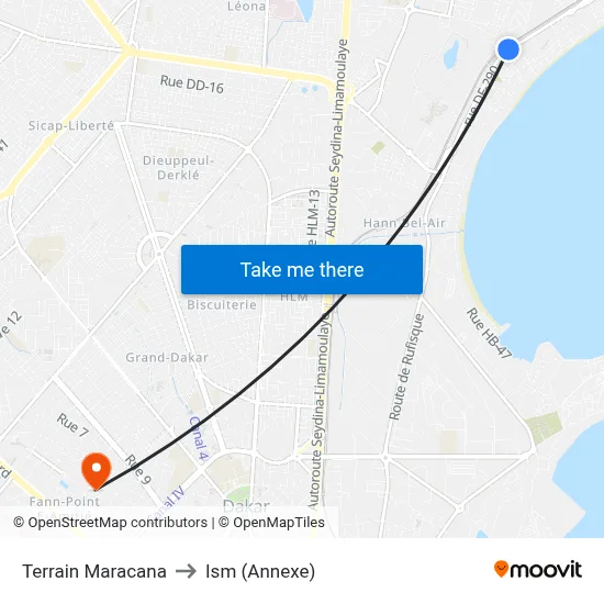 Terrain Maracana to Ism (Annexe) map