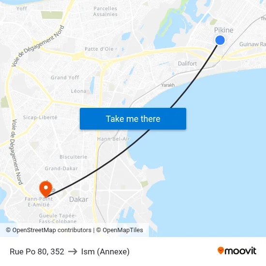 Rue Po 80, 352 to Ism (Annexe) map
