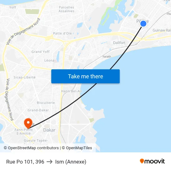 Rue Po 101, 396 to Ism (Annexe) map