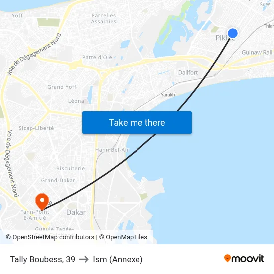 Tally Boubess, 39 to Ism (Annexe) map