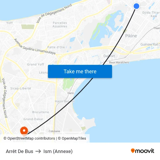 Arrêt De Bus to Ism (Annexe) map