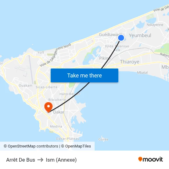 Arrêt De Bus to Ism (Annexe) map