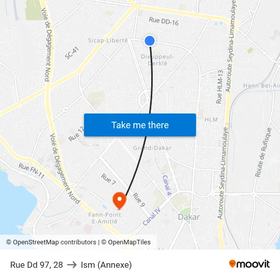 Rue Dd 97, 28 to Ism (Annexe) map
