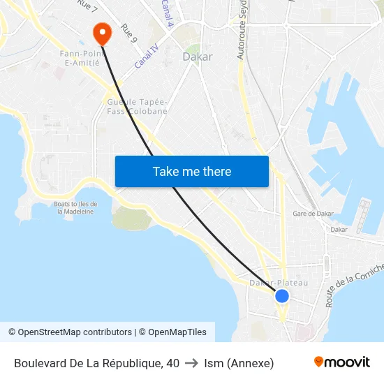 Boulevard De La République, 40 to Ism (Annexe) map