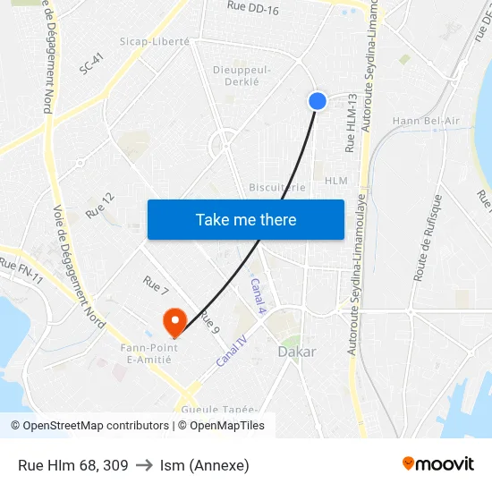 Rue Hlm 68, 309 to Ism (Annexe) map