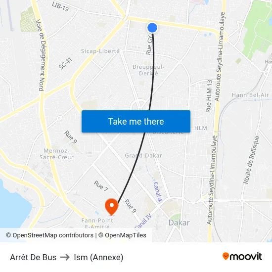 Arrêt De Bus to Ism (Annexe) map