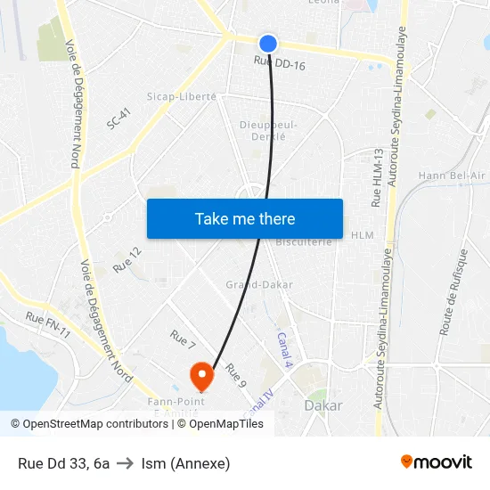 Rue Dd 33, 6a to Ism (Annexe) map