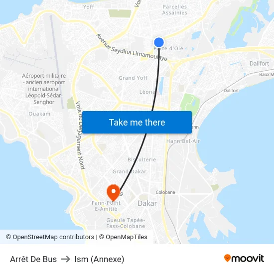 Arrêt De Bus to Ism (Annexe) map