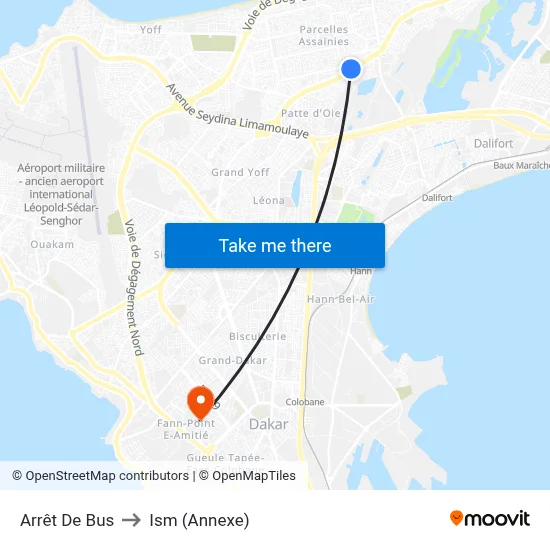 Arrêt De Bus to Ism (Annexe) map