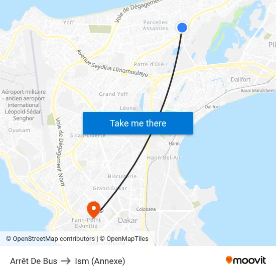 Arrêt De Bus to Ism (Annexe) map