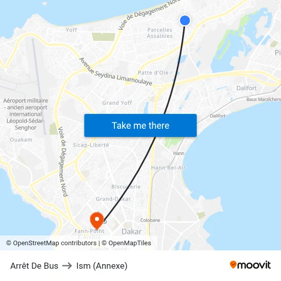 Arrêt De Bus to Ism (Annexe) map