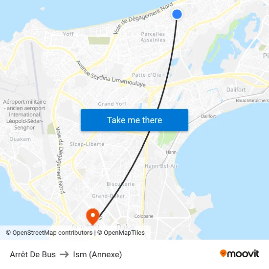 Arrêt De Bus to Ism (Annexe) map
