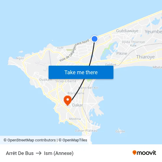 Arrêt De Bus to Ism (Annexe) map