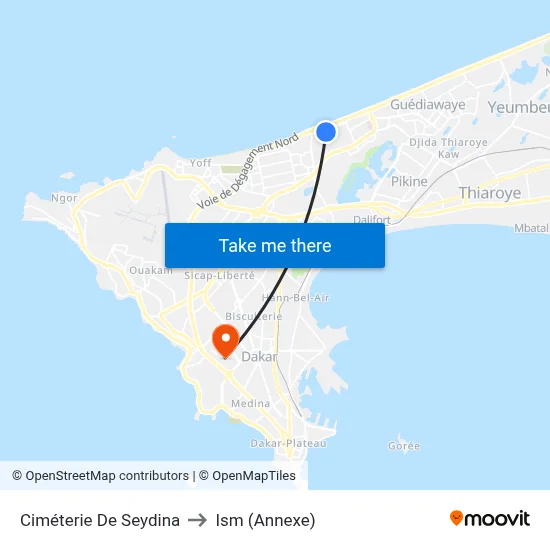 Ciméterie De Seydina to Ism (Annexe) map