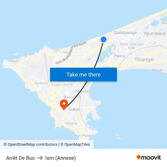 Arrêt De Bus to Ism (Annexe) map