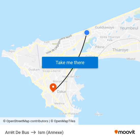 Arrêt De Bus to Ism (Annexe) map
