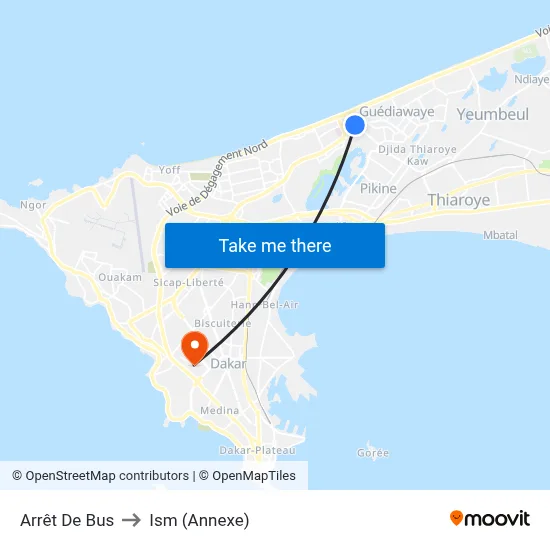 Arrêt De Bus to Ism (Annexe) map