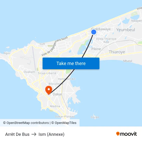 Arrêt De Bus to Ism (Annexe) map