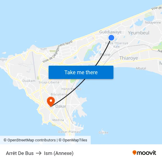 Arrêt De Bus to Ism (Annexe) map