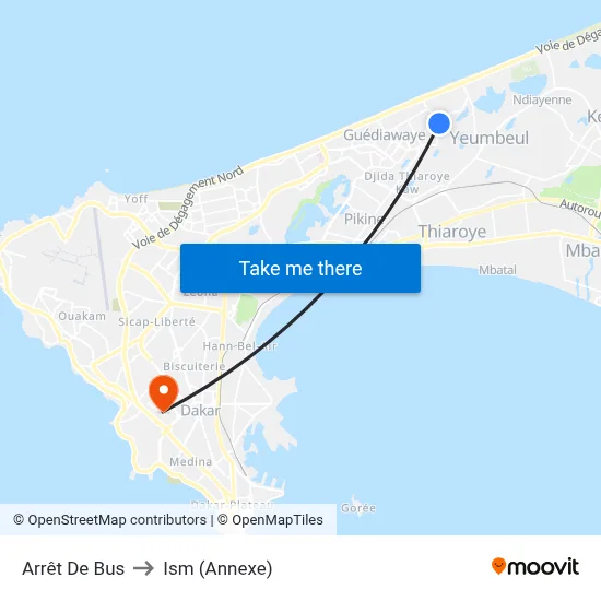 Arrêt De Bus to Ism (Annexe) map