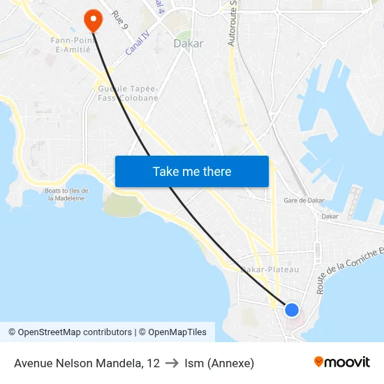 Avenue Nelson Mandela, 12 to Ism (Annexe) map