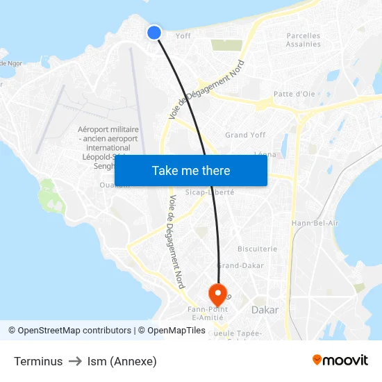 Terminus to Ism (Annexe) map