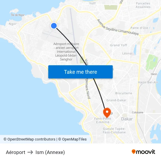 Aéroport to Ism (Annexe) map