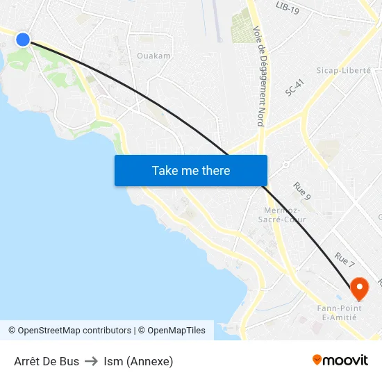 Arrêt De Bus to Ism (Annexe) map