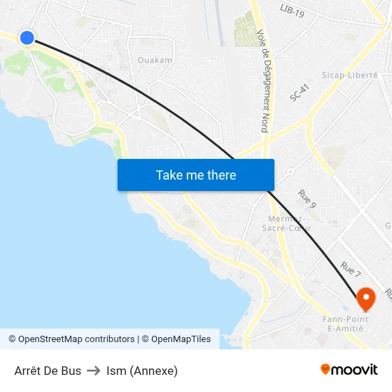 Arrêt De Bus to Ism (Annexe) map