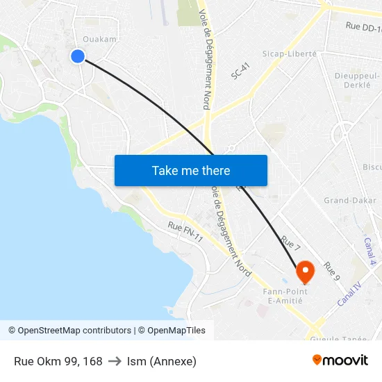 Rue Okm 99, 168 to Ism (Annexe) map