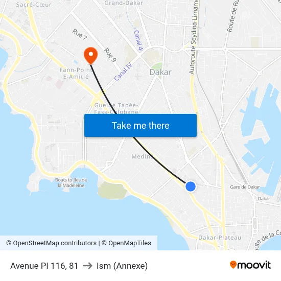 Avenue Pl 116, 81 to Ism (Annexe) map