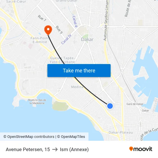 Avenue Petersen, 15 to Ism (Annexe) map