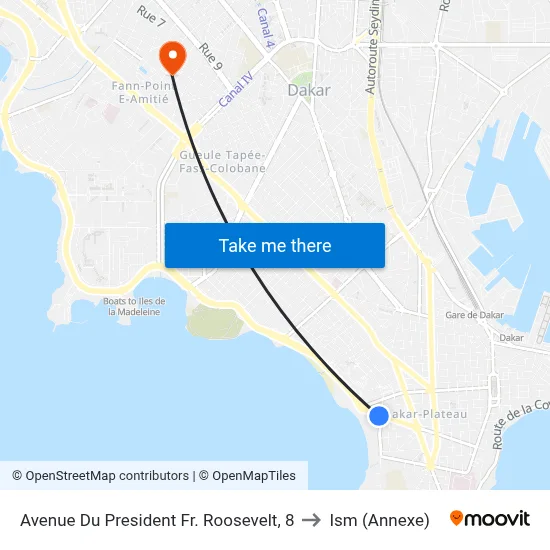 Avenue Du President Fr. Roosevelt, 8 to Ism (Annexe) map