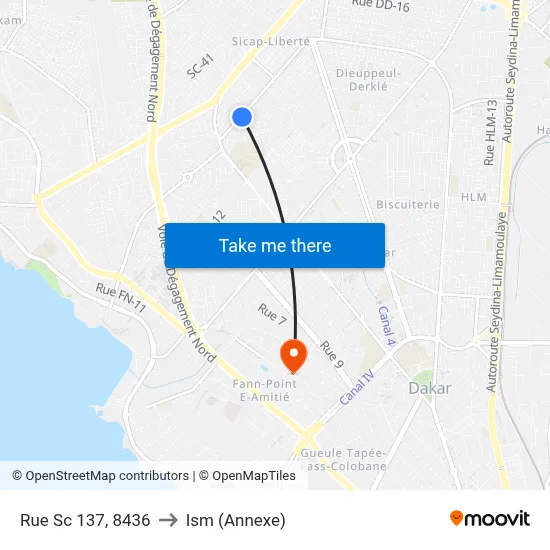 Rue Sc 137, 8436 to Ism (Annexe) map