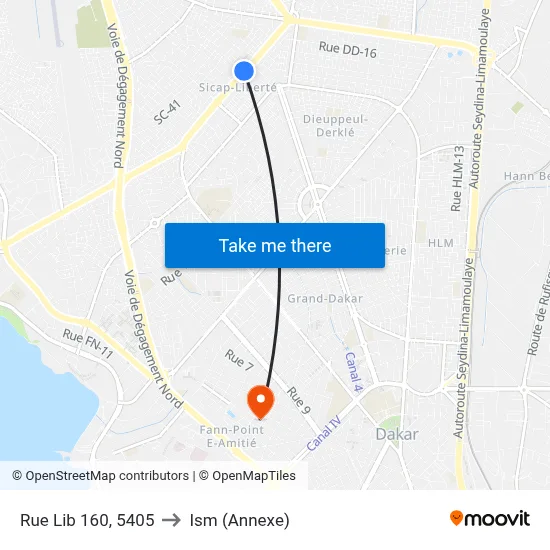 Rue Lib 160, 5405 to Ism (Annexe) map