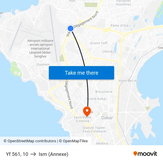 Yf 561, 10 to Ism (Annexe) map