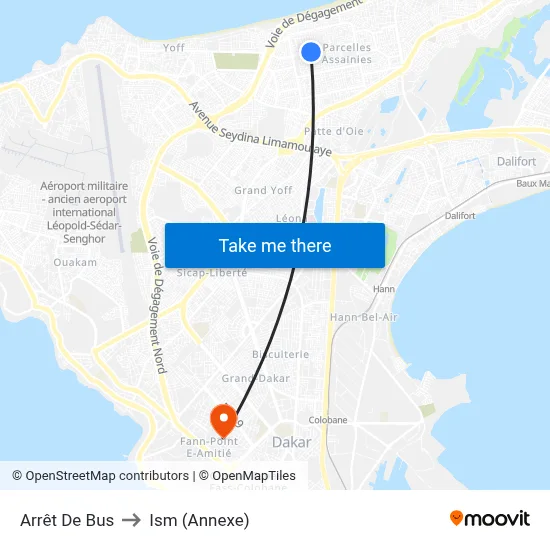 Arrêt De Bus to Ism (Annexe) map