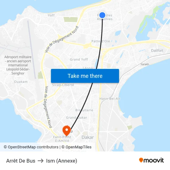 Arrêt De Bus to Ism (Annexe) map