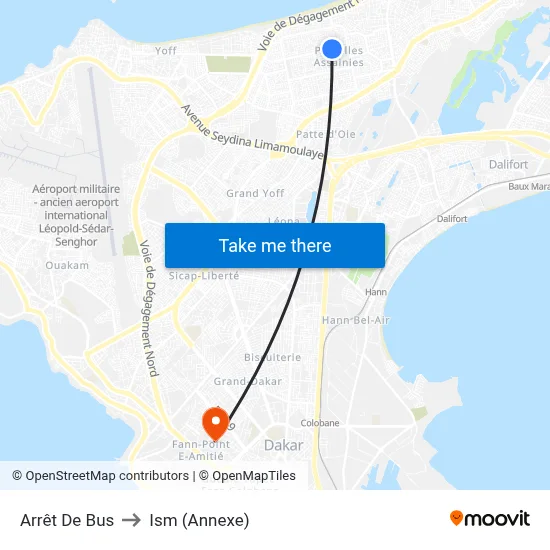 Arrêt De Bus to Ism (Annexe) map