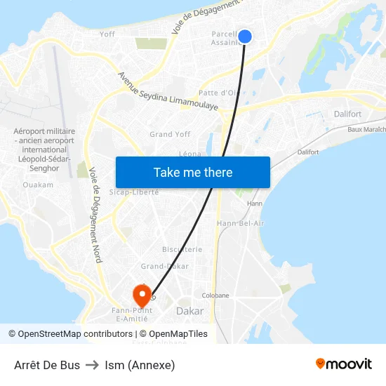 Arrêt De Bus to Ism (Annexe) map