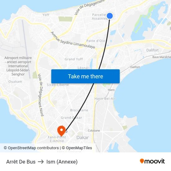 Arrêt De Bus to Ism (Annexe) map