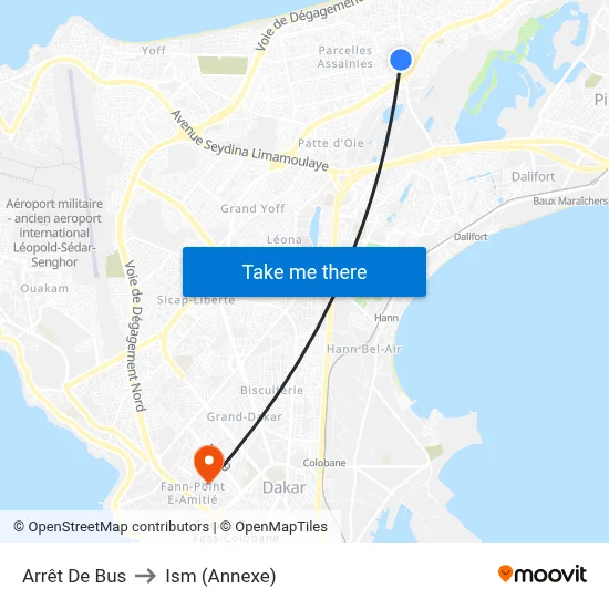 Arrêt De Bus to Ism (Annexe) map