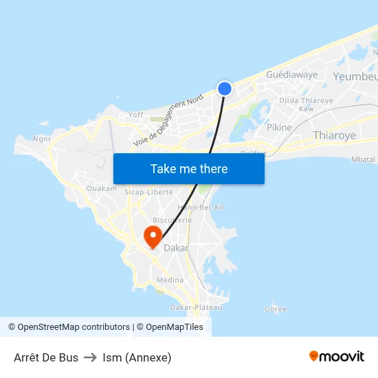 Arrêt De Bus to Ism (Annexe) map
