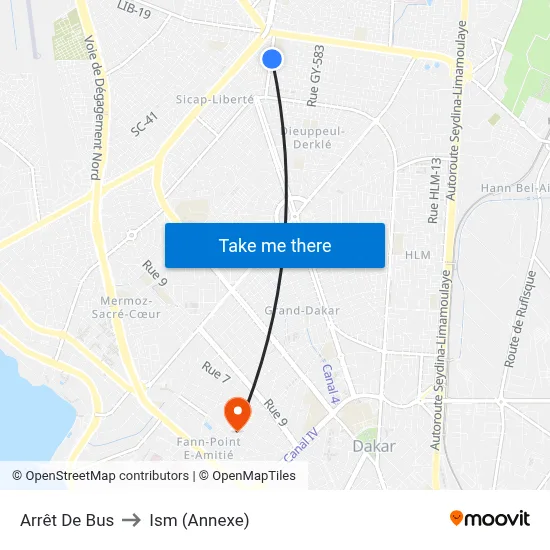 Arrêt De Bus to Ism (Annexe) map