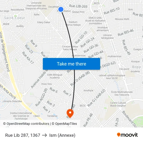 Rue Lib 287, 1367 to Ism (Annexe) map