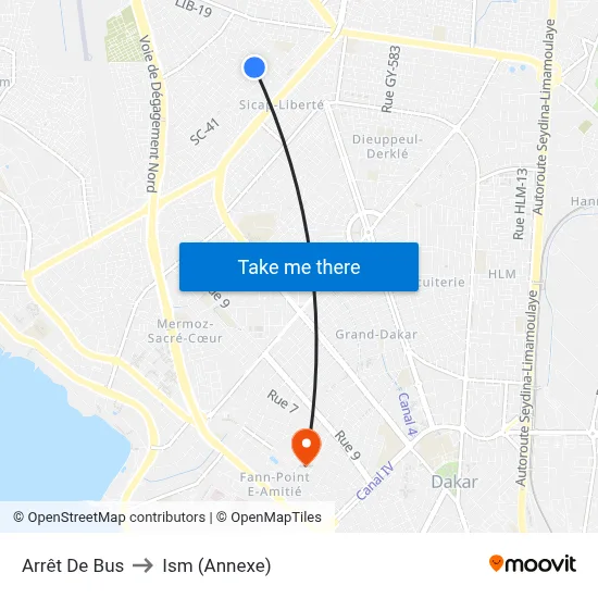 Arrêt De Bus to Ism (Annexe) map