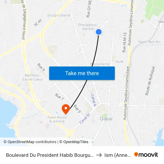 Boulevard Du President Habib Bourguiba, 1 to Ism (Annexe) map